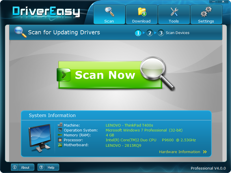 MainScreen Download DriverEasy Professional 4.6.7 Full Crack Final mới nhất