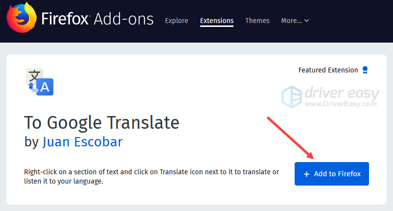 Translating A Webpage In Chrome Firefox And Edge Easily Driver Easy