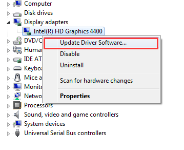 graphics driver update windows 10