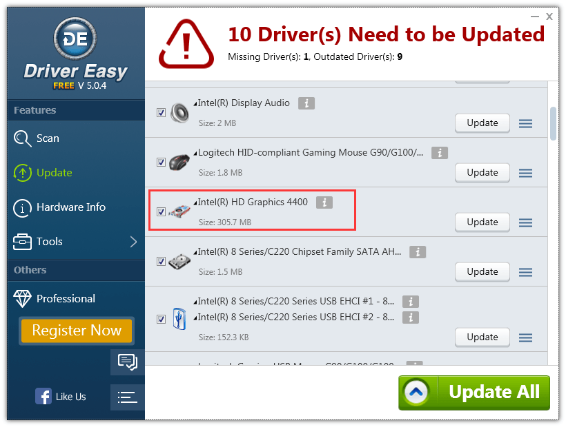 how to update intel graphics driver