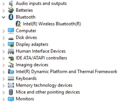 intel bluetooth driver 64 bit windows 10