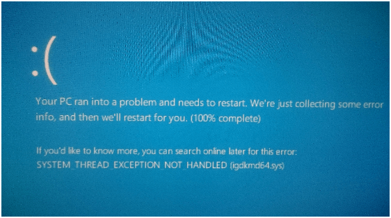 bsod thread stuck in device driver