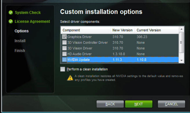 custom intel graphics driver update windows 10