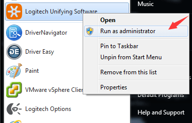 update logitech unifying software windows 10