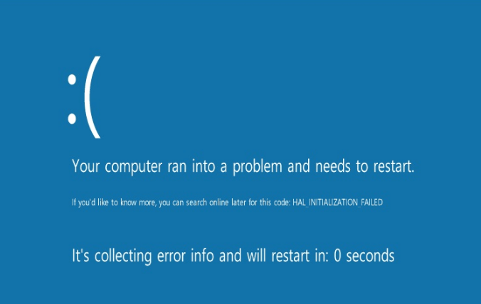 [Solved] HAL_INITIALIZATION_FAILED BSoD Blue Screen of Death Error in Windows 8, Windows 8.1 