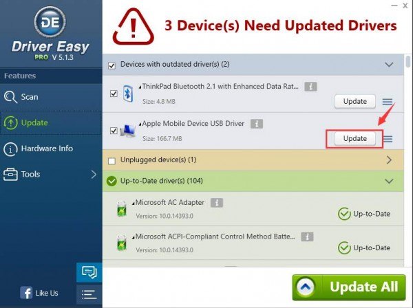 apple mobile device drivers for windows 10