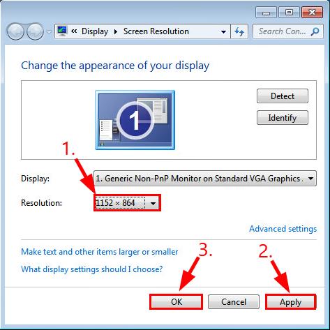 unable to save display settings windows 7