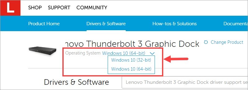 lenovo thunderbolt 3 driver windows 10