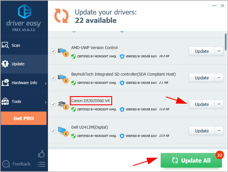 Canon D530 Driver Download & Update Driver Easy