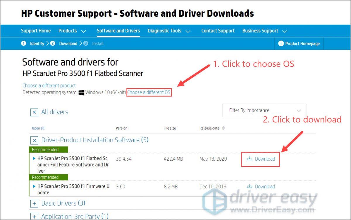 Download Hp Scanjet Driver Update Windows 10 8 7 Driver Easy 