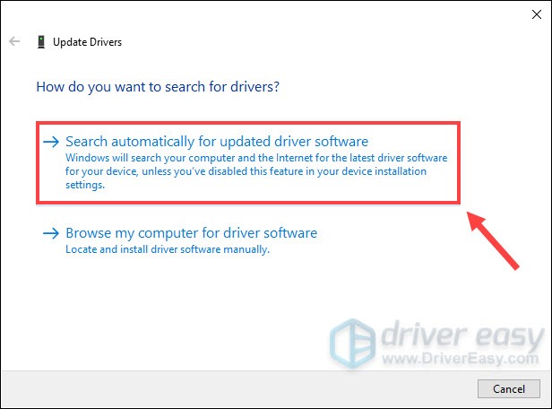 update graphics card driver using the Device Manager