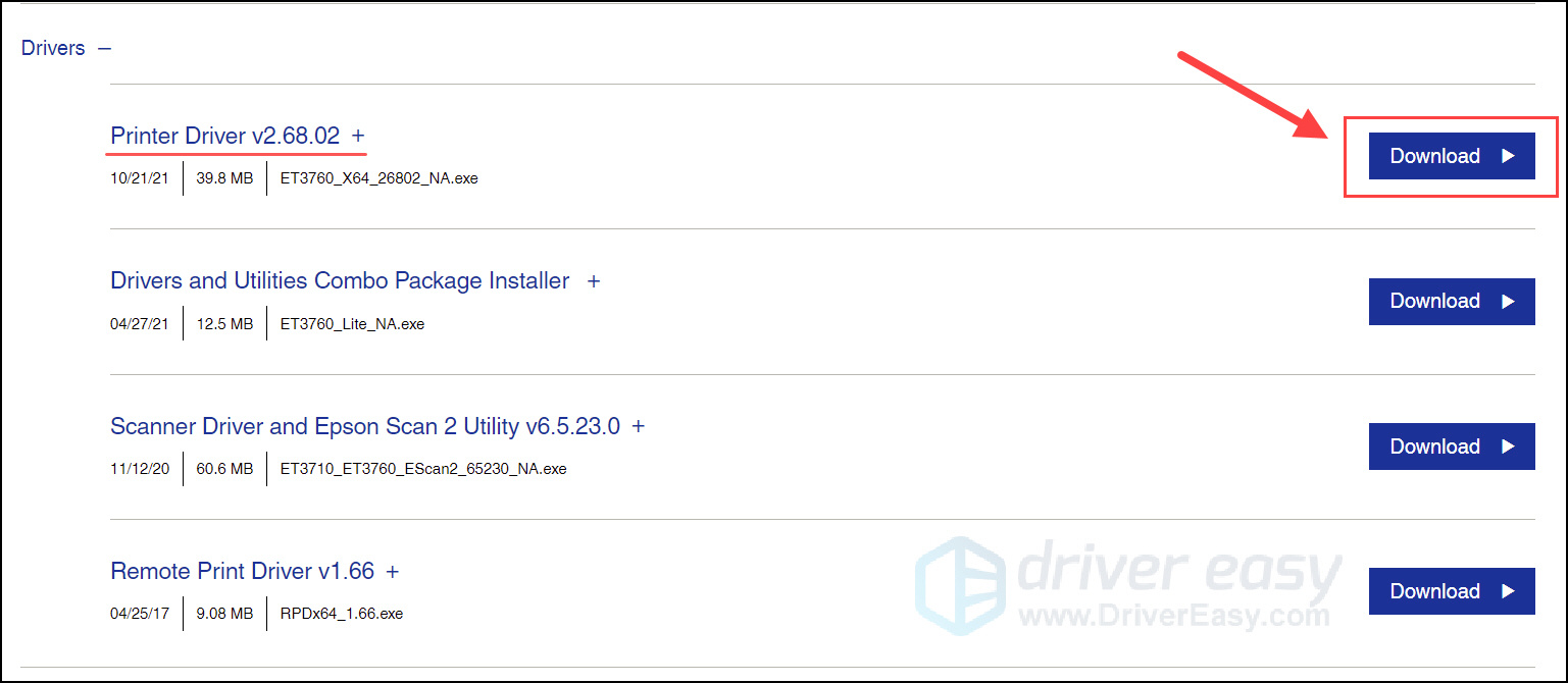 Epson ET3760 Driver Download & Update Guide for Windows Driver Easy