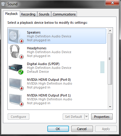 Audio por hdmi windows 7 hot sale